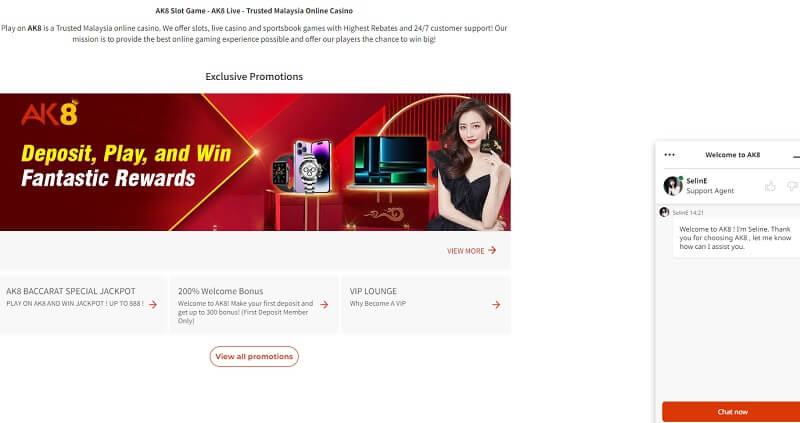 The user interface is made to attract users strongly